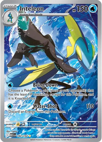 Inteleon (142/132) [Mega Evolutions: Base Set] 