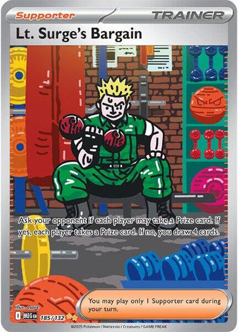 Lt. Surge's Bargain (185/132) [Mega Evolutions: Base Set] 