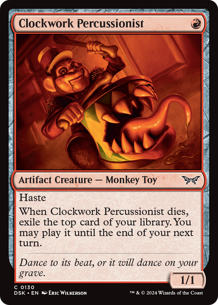 Clockwork Percussionist (0130) [Duskmourn: House of Horror] 