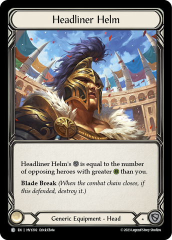 Headliner Helm [HVY202] (Heavy Hitters) Cold Foil 
