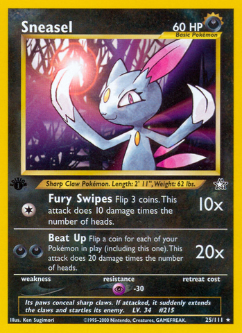 Sneasel (25/111) [Neo Genesis 1st Edition] 