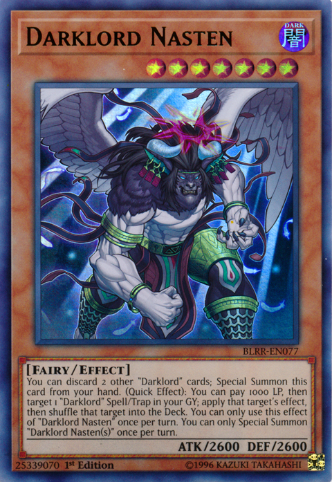 Darklord Nasten [BLRR-EN077] Ultra Rare 
