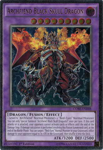 Archfiend Black Skull Dragon [CORE-EN048] Ultimate Rare 