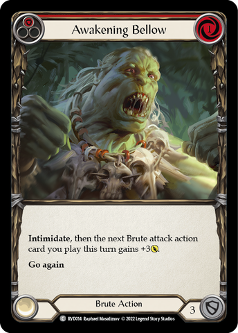 Awakening Bellow (Red) [RVD014] (Classic Battles: Rhinar vs Dorinthea) 