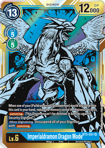 Imperialdramon Dragon Mode [BT3-031] (Alternate Art) [Release Special Booster Ver.1.5] 