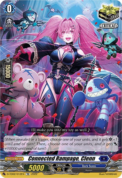 Connected Rampage, Clenn (D-TD02/012EN) [D-TD02: Michiru Hazama -Demonic Jewel Dragon of the Four Flames-] 