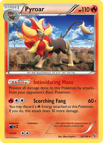 Pyroar (20/106) [XY: Flashfire] 