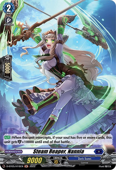 Steam Reaper, Nannia (D-BT05/H16EN) [Triumphant Return of the Brave Heroes]