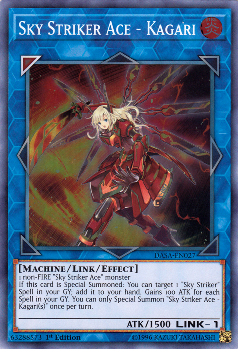 Sky Striker Ace - Kagari [DASA-EN027] Super Rare 