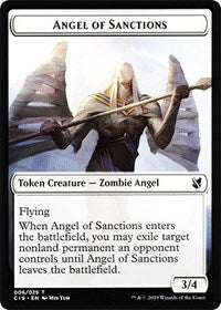 Angel of Sanctions // Horror Double-Sided Token [Order 2019 Tokens] 