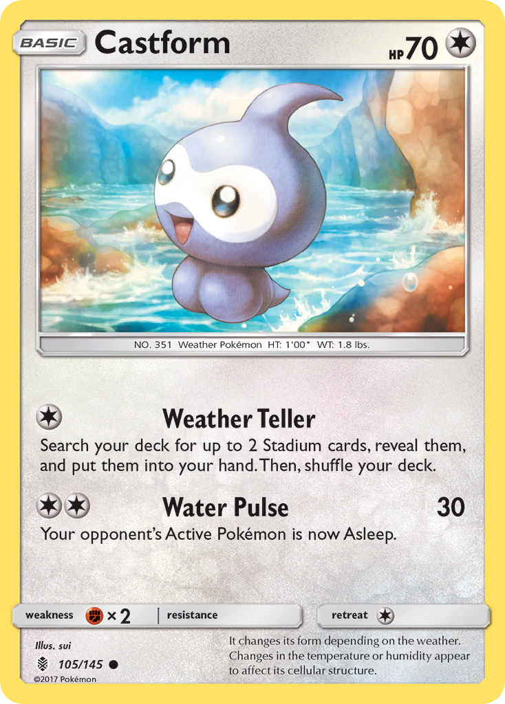 Castform (105/145) [Sun &amp; Moon: Guardians Rising] 