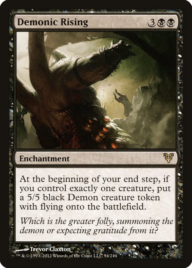 Demonic Rising [Avacyn Restored] 