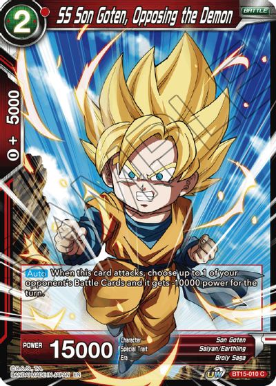 SS Son Goten, Opposing the Demon (BT15-010) [Saiyan Showdown]