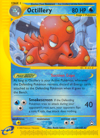 Octillery (26/147) [Aquapolis] 