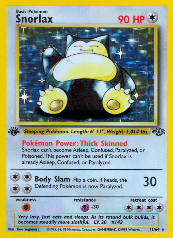 Snorlax (11/64) [Jungle 1st Edition] 
