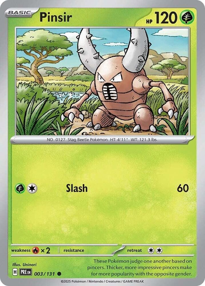 Pinsir (003/131) [Scarlet &amp; Violet: Prismatic Evolutions] 