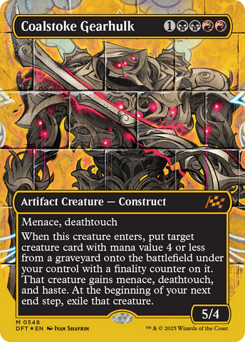 Coalstoke Gearhulk (Borderless) (First-Place Foil) [Aetherdrift] 