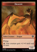 Soldier // Dragon (0020) Double-Sided Token [Commander Masters Tokens] 