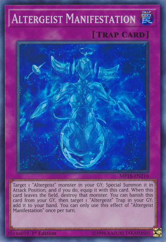 Altergeist Manifestation [MP18-EN216] Super Rare 