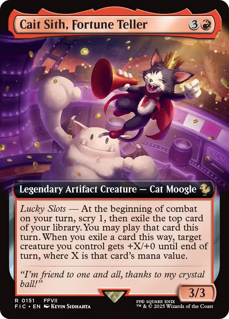 Cait Sith, Fortune Teller (Extended Art) [FINAL FANTASY Commander] 