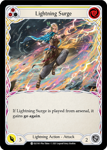 Lightning Surge (Yellow) [ELE190] (Tales of Aria) 1st Edition Normal 