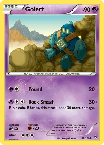 Golett (42/111) [XY: Furious Fists] 
