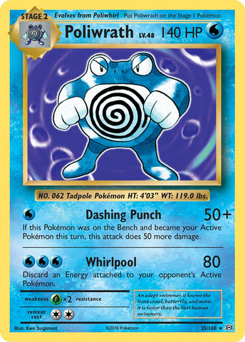 Poliwrath (25/108) (Theme Deck Exclusive) [XY: Evolutions] 