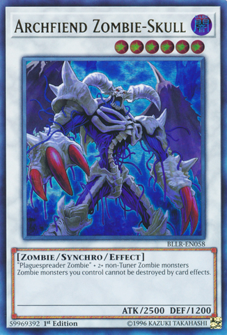 Archfiend Zombie-Skull [BLLR-EN058] Ultra Rare 
