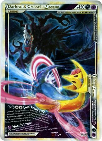 Darkrai &amp; Cresselia LEGEND (99/102) (Jumbo Card) [HeartGold &amp; SoulSilver: Triumphant] 