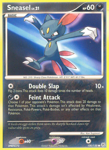 Sneasel (100/130) [Diamond &amp; Pearl: Base Set] 
