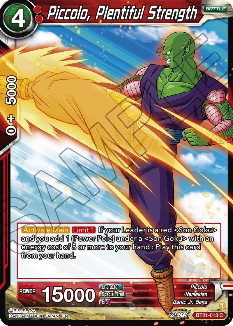Piccolo, Plentiful Strength (BT21-013) [Wild Resurgence] 