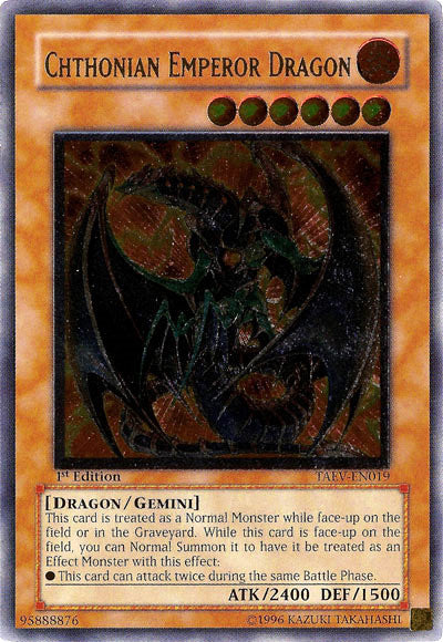 Chthonian Emperor Dragon [TAEV-EN019] Ultimate Rare 
