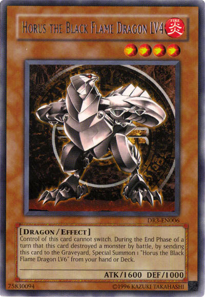 Horus the Black Flame Dragon LV4 [DR3-EN006] Rare 