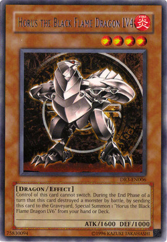 Horus the Black Flame Dragon LV4 [DR3-EN006] Rare 