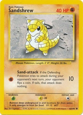 Sandshrew (62/102) [Base Set Unlimited] 