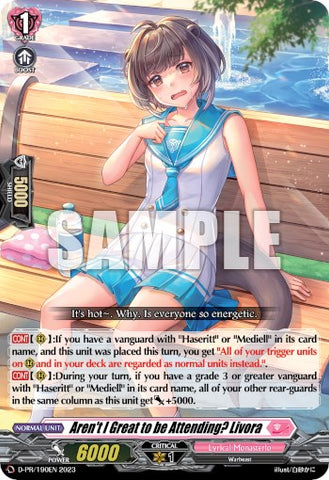 Aren't I Great to be Attending? Livora (D-PR/0190EN 2023) [D Promo Cards] 