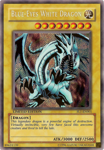 Blue-Eyes White Dragon [FL1-EN001] Secret Rare 