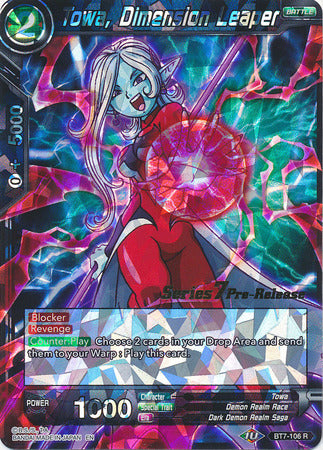 Towa, Dimension Leaper (BT7-106_PR) [Assault of the Saiyans Prerelease Promos] 