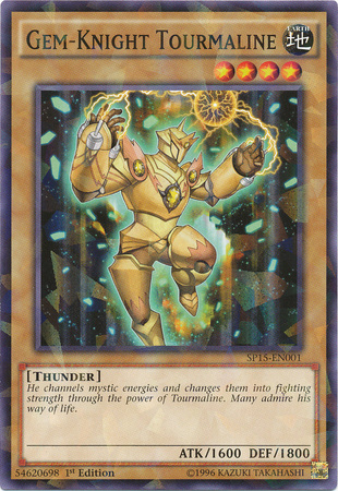 Gem-Knight Tourmaline [SP15-EN001] Shatterfoil Rare 