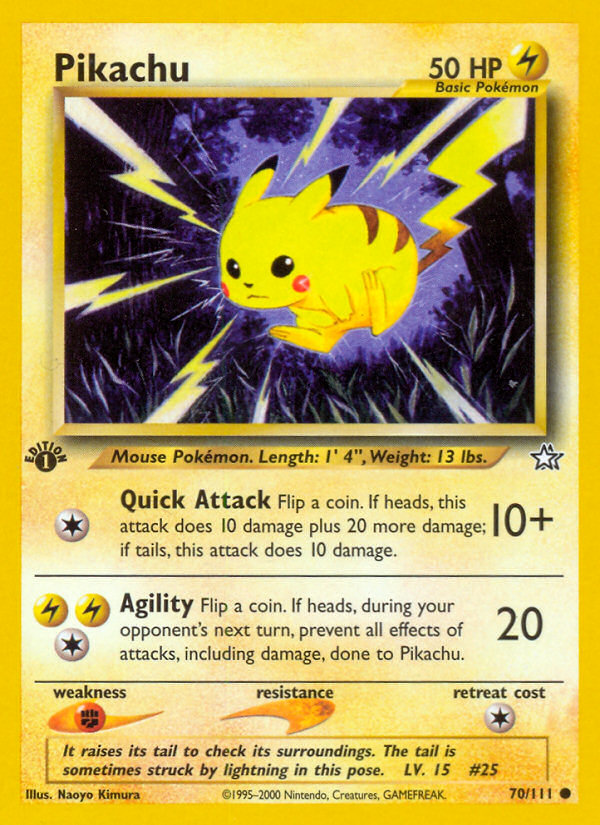 Pikachu (70/111) [Neo Genesis 1st Edition] 