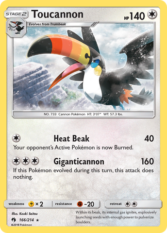 Toucannon (166/214) [Sun &amp; Moon: Lost Thunder] 