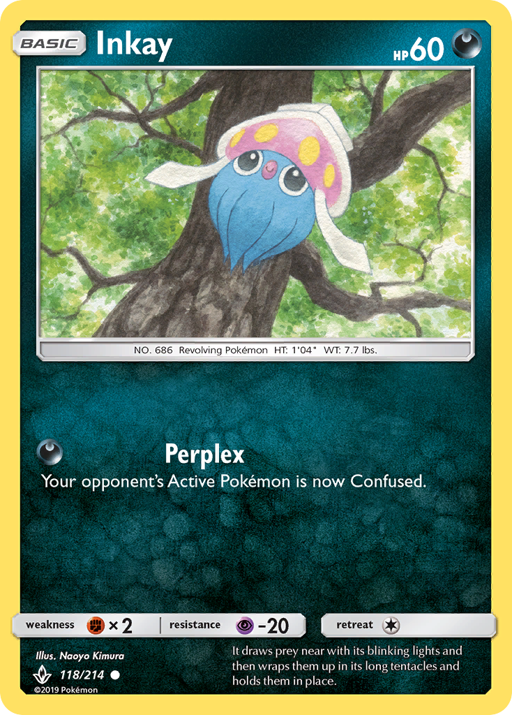 Inkay (118/214) [Sun &amp; Moon: Unbroken Bonds] 