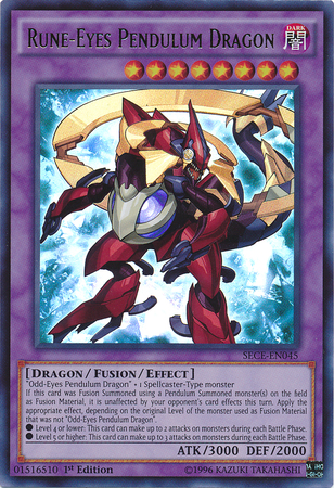 Rune-Eyes Pendulum Dragon [SECE-EN045] Ultra Rare 