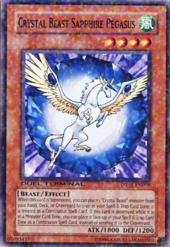 Crystal Beast Sapphire Pegasus [DT01-EN058] Common 
