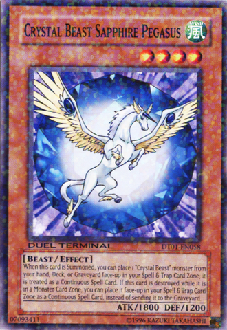 Crystal Beast Sapphire Pegasus [DT01-EN058] Common 