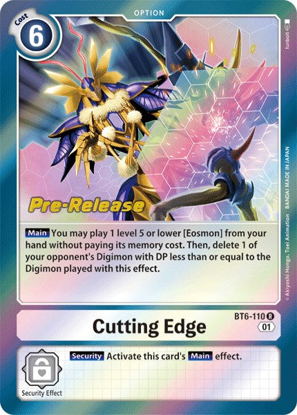 Cutting Edge [BT6-110] [Double Diamond Pre-Release Cards]