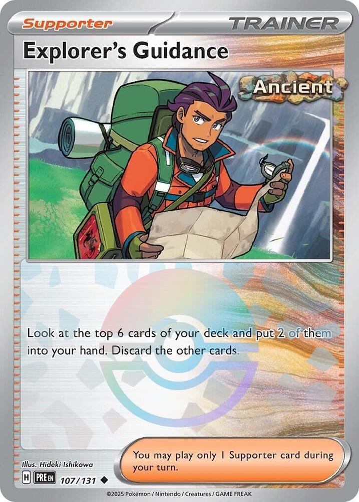 Explorer's Guidance (107/131) (Poke Ball Pattern) [Scarlet &amp; Violet: Prismatic Evolutions] 