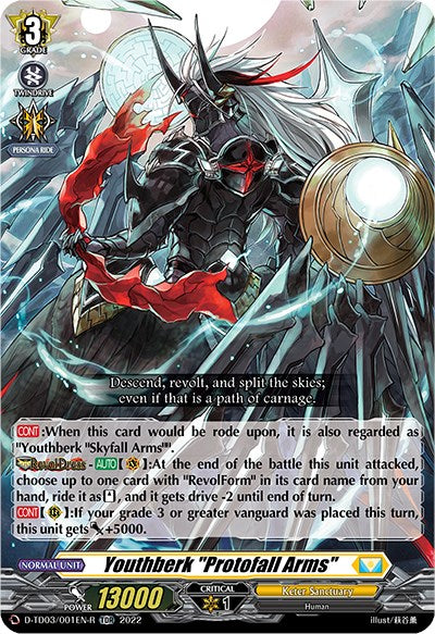 Youthberk "Protofall Arms" (D-TD03/001EN-R) [D-TD03: Raika Koshiba -Skyfall Executors-] 