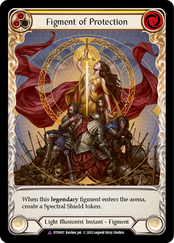 Figment of Protection // Aegis, Archangel of Protection (Marvel) [DTD007] (Dusk Till Dawn) Cold Foil 