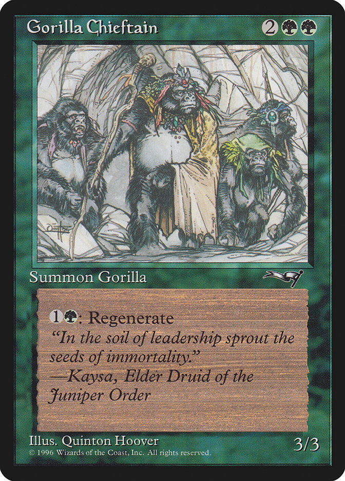 Gorilla Chieftain (Four Gorilla Art) [Alliances] 